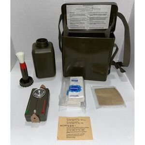 Military US Army Decontamination German Container Plastic On‎ Boarding Vtg Rare